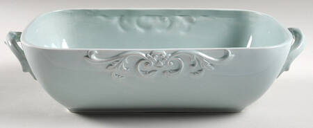 Madison Collection Antique Blue Rectangular Vegetable No Lid