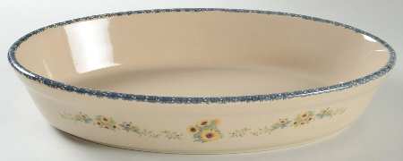 Sunflower 13" Oval Baker by Home & Garden Party