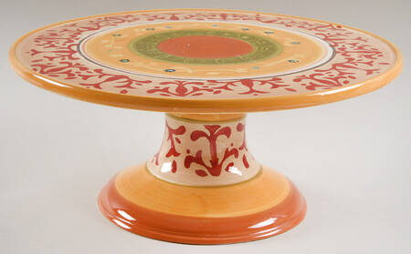 American Simplicity Villa 12" Diameter Pedestal Cake Stand
