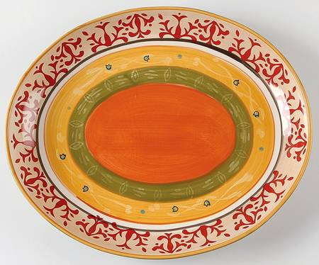 American Simplicity Villa 15" Oval Serving Platter