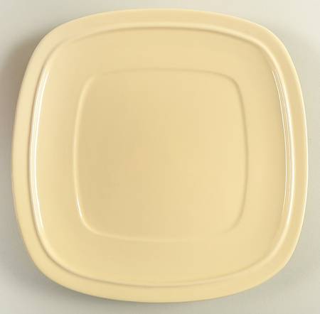 Canopy Fresh Ivory (Square) Salad/Dessert Plate by Home Trends