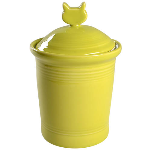 Fiesta Lemongrass (Intro 2009) Cat Treats Holder/Jar & Lid