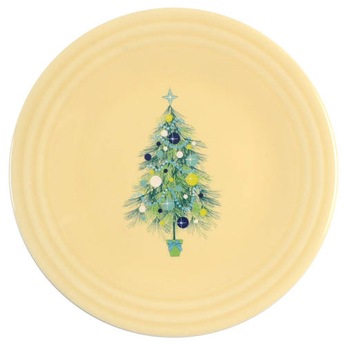 Fiesta Christmas Tree Luncheon Plate