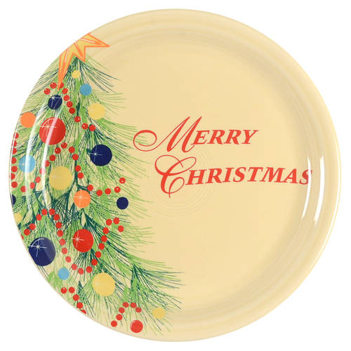 Fiesta Christmas Tree 9" Round Buffet Plate