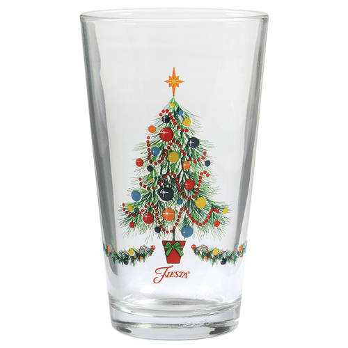Fiesta Christmas Tree 16 Oz Glassware Tumbler