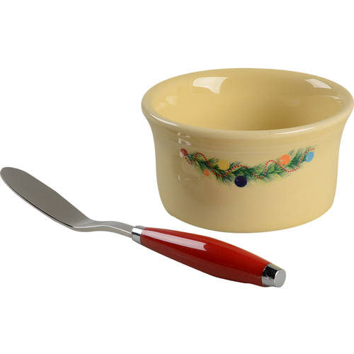 Fiesta Christmas Tree Dip Bowl & Spreader Set