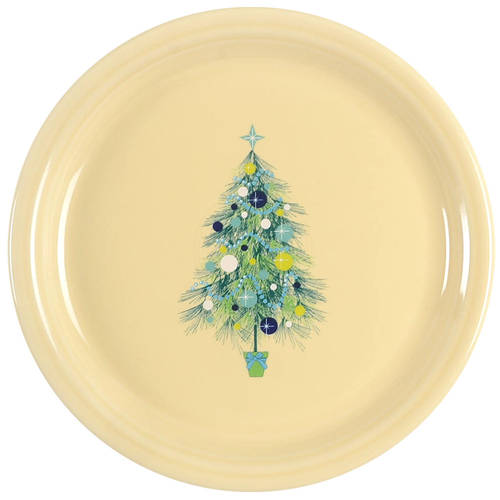 Fiesta Christmas Tree 9" Round Buffet Plate