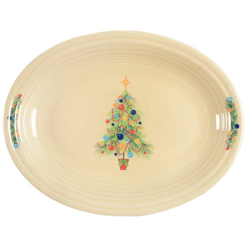 Fiesta Christmas Tree 11" Oval Serving Platter