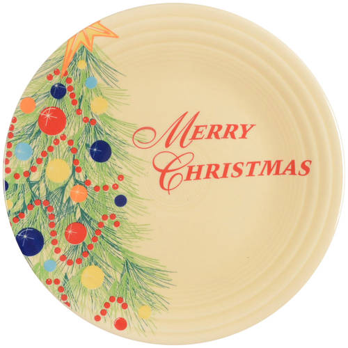 Fiesta Christmas Tree Luncheon Plate
