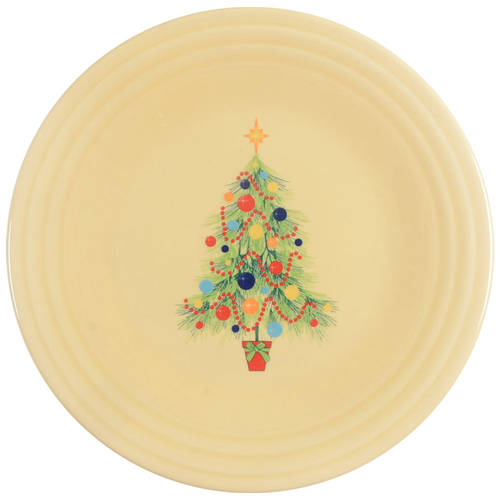 Fiesta Christmas Tree Luncheon Plate
