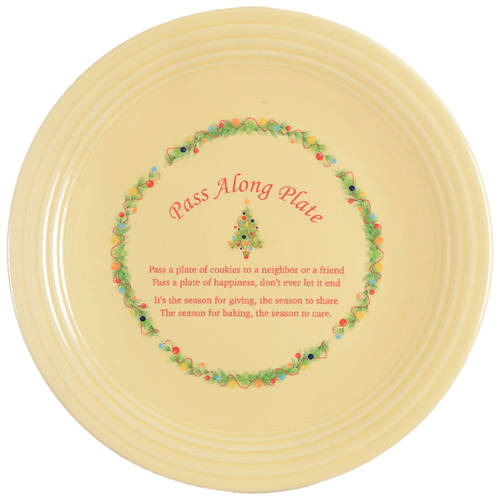 Fiesta Christmas Tree Pass Along Cookie Plate