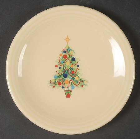Fiesta Christmas Tree Bread & Butter Plate