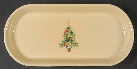 Fiesta Christmas Tree Bread Tray