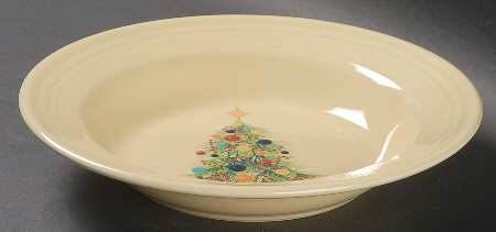 Fiesta Christmas Tree Large Rim Soup Bowl