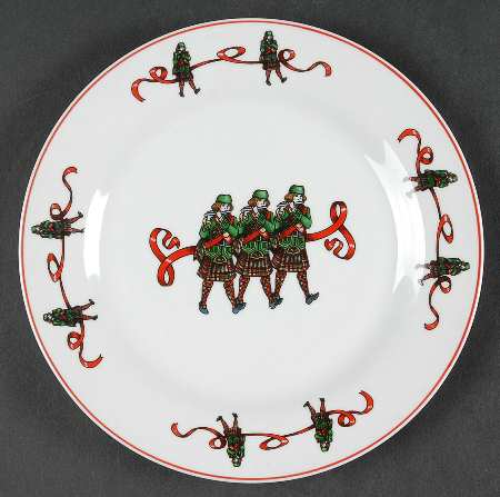 12 Days of Christmas Salad Plate