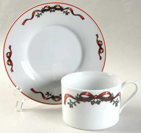 12 Days of Christmas Flat Cup & Saucer Set