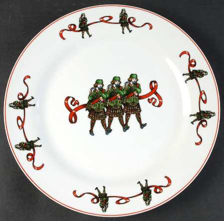 12 Days of Christmas Dinner Plate