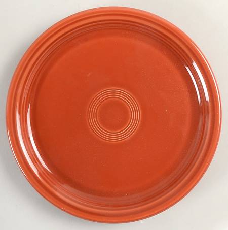 Fiesta Paprika (Intro 2010) 9" Round Buffet Plate by Homer Laughlin 