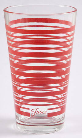 Fiesta Paprika (Intro 2010) Glassware Highball by Homer Laughlin 