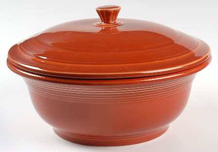 Fiesta Paprika (Intro 2010) 2 Qt Round Covered Casserole (MB 9 Base)