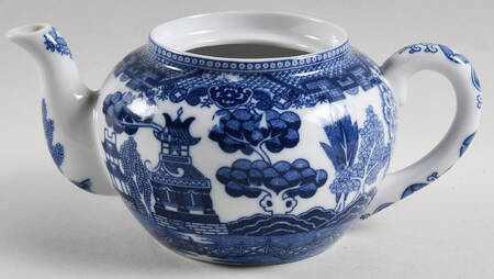 Blue Willow Mini Teapot No Lid