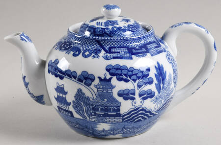 Blue Willow Teapot & Lid