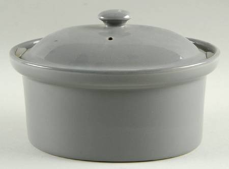 Gray 1 Quart Oval Covered Casserole