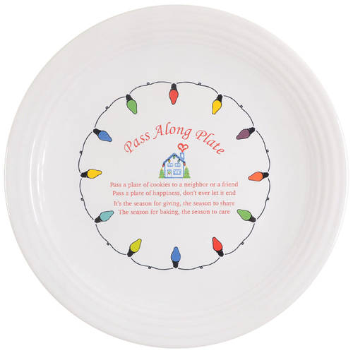 Fiesta Christmas Lights Pass Along Cookie Plate