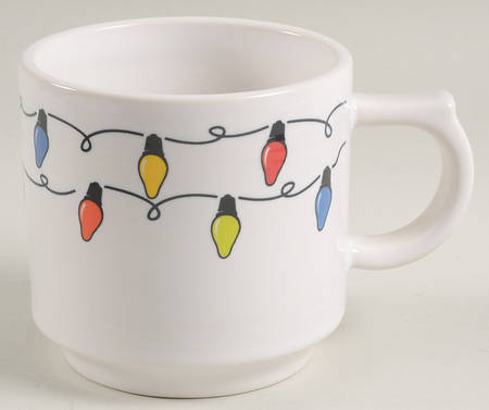 Fiesta Christmas Lights Stackable Mug by Homer Laughlin 