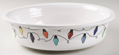 Fiesta Christmas Lights 10" Large Salad Serving Bowl