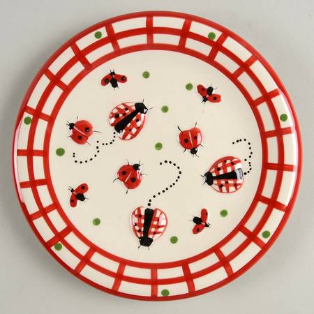 Lady Bug Salad Plate
