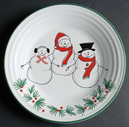 Fiesta Snowman Family by Homer Laughlin 