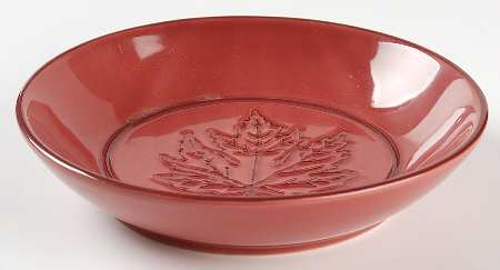 Leaf Impressions Burgundy by Home Lifestyles