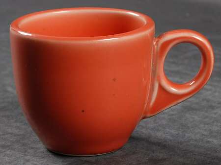 Rolled Edge (Persimmon) Flat Demitasse Cup