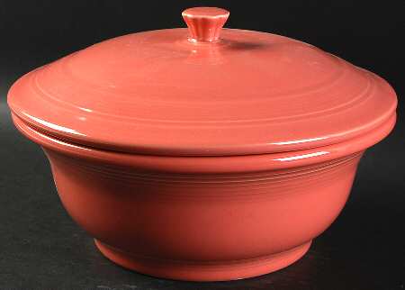 Fiesta Flamingo (Intro 2012) 2 Qt Round Covered Casserole (MB 9 Base)