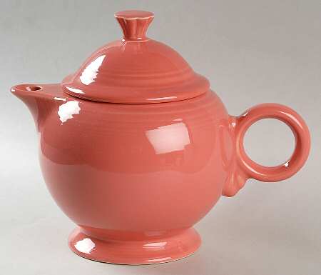 Fiesta Flamingo (Intro 2012) Teapot & Lid