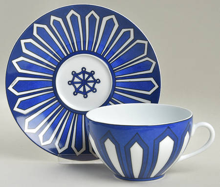 Bleus d'Ailleurs Breakfast Cup & Saucer Set