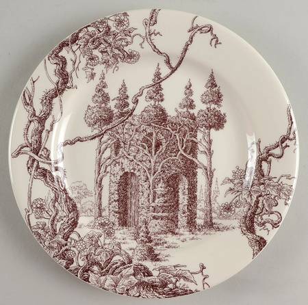 Les Maisons Enchantees Salad/Dessert Plate