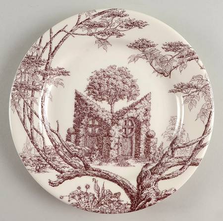 Les Maisons Enchantees Salad/Dessert Plate