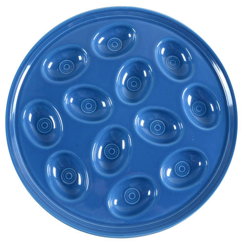 Fiesta Lapis Blue (Intro 2013) Deviled Egg Plate by Homer Laughlin 