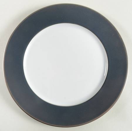 Color Block Platinum Grey Salad/Dessert Plate