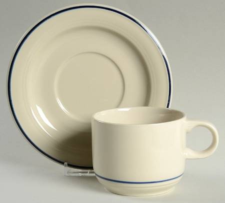 Iris Flat Cup & Saucer Set