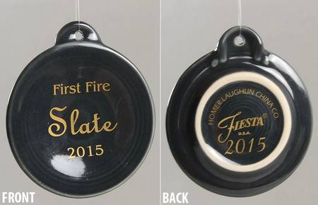 Fiesta Slate (Intro 2015) 2015 First Fire Ornament