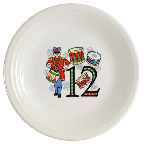 Fiesta Twelve Days of Christmas Salad/Dessert Plate