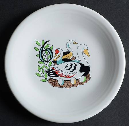 Fiesta Twelve Days of Christmas Salad/Dessert Plate