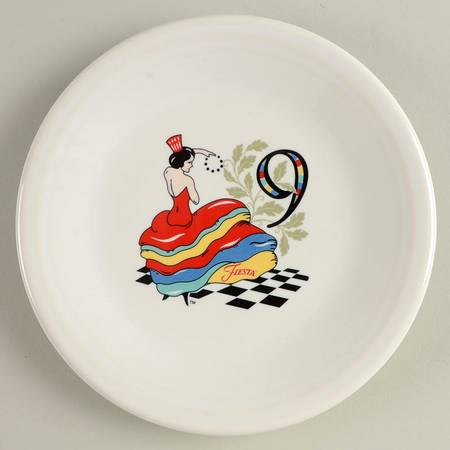 Fiesta Twelve Days of Christmas Salad/Dessert Plate