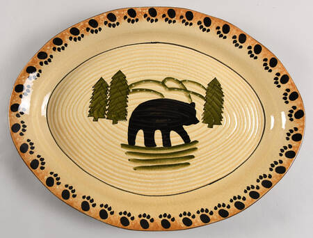 Bear 17" Oval Serving Platter