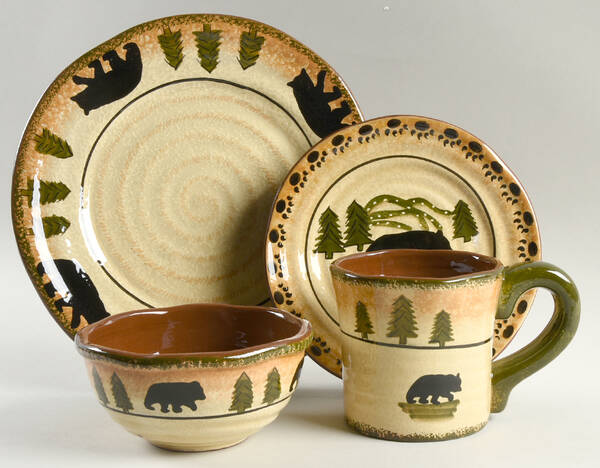 Bear 4 Piece Place Setting