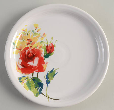 Fiesta Floral Bouquet 9" Round Buffet Plate by Homer Laughlin 