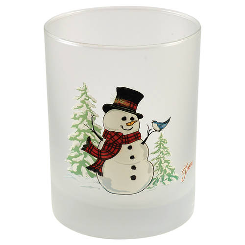Fiesta Snowman 14 Oz Glassware Double Old Fashioned